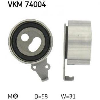 Polea tensora SKF VKM 74004, tipo: correia dentada, características: alta durabilidad, diseño optimizado para reducir el desgaste de la correa, fabricada con materiales de calidad para asegurar un rendimiento eficiente y prolongar