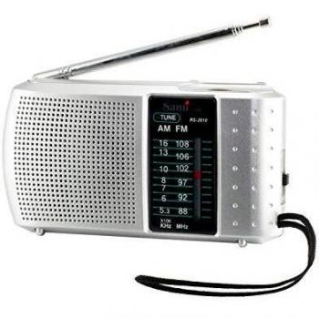 Radio SAMI RS2910 - de tipo Horizontal - Tamaño Mediano - 2 BANDAS - Con auriculares - GRIS