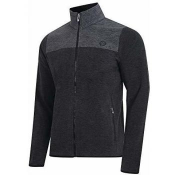 Dare 2b Foretold Full Marl - Forro Polar con Bolsillos Inferiores con Cremallera para Hombre, Hombre, Color Black/Charcoal Grey, tamaño Small