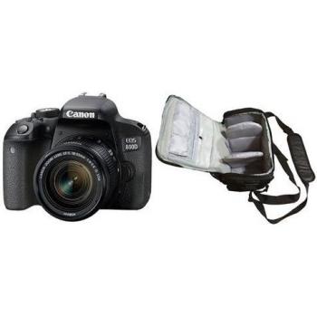 Cámara Réflex Digital Canon EOS 800D Kit con Lente 18-55mm IS STM y Bolso Profesional
