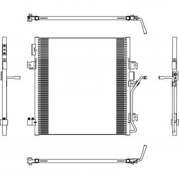 Condensador de Aire Acondicionado Fácil Instalación NRF 350188 (Aluminio con Anillo Sello)