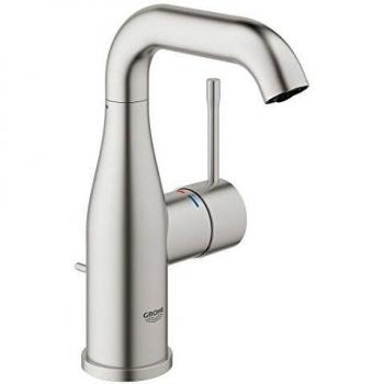 Grohe Essence - Grifo de lavabo con pop-up waste color Supersteel M