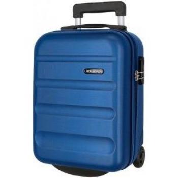 Maleta de cabina Roll Road Flex rígida 40cm azul con compartimento para portátil