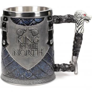 Unbekannt Nemesis Now Rey Of The North Jarra de Cerveza – Artículo de Coleccionista Big Game Of Thrones – Lobo Invierno Is Coming