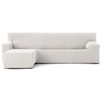 Funda para chaise longue de brazo corto izquierdo Eysa JAZ Blanco 120 x 120 x 360 cm