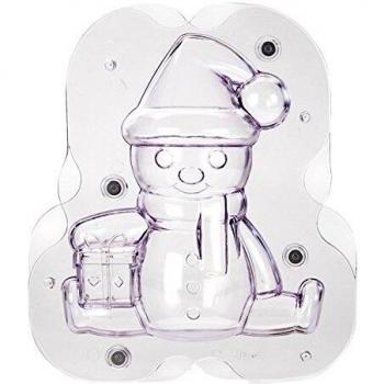 IBILI Molde magnético de Pan de Jengibre/Chocolate muñeco de Nieve, Transparente/Morado, 20 x 17.3 x 20 cm
