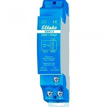Eltako SBR12-230V/240µF Current Limiting Relay Capacitive 230V/240µF, 1 NO, 16A/250V AC, Blue