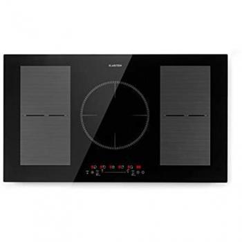 Klarstein Delicatessa 90 Flex Placa de Inducción Encastrable 5 Zonas 7400W Autosuficiente