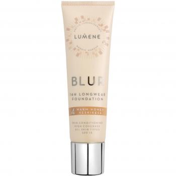 Lumene Blur 16h Longwear Foundation SPF 15 Shade 4 Warm Honey 30 ml