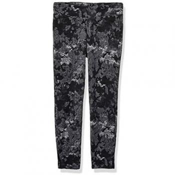 Columbia Glacial L Leggins Estampados, Niñas, Negro