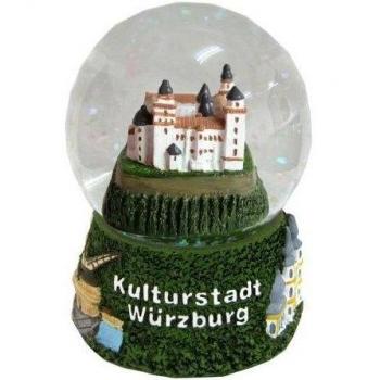 30008 Schneekugelhaus Snowglobe Bola de Nieve como Souvenir de la Ciudad Würzburg