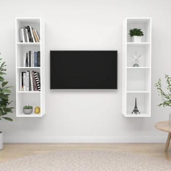Mueble de salón de pared 2 piezas en madera de ingeniería