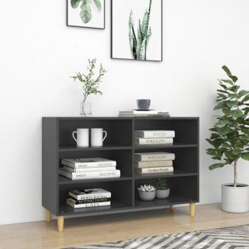 Aparador gris de madera multicapa y aglomerado 103,5x35x70 cm
