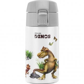 Botella termo Zwilling Dinosaurus 350 ml con apertura fácil y base antideslizante