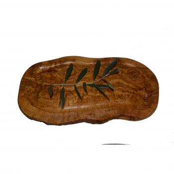 Tabla de cortar de madera de olivo, estilo rústico