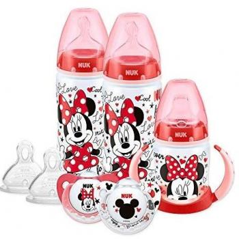 NUK 10759020 Minnie Mouse - Conjunto de botellas, tetinas y chupetes, surtido: modelos aleatorios