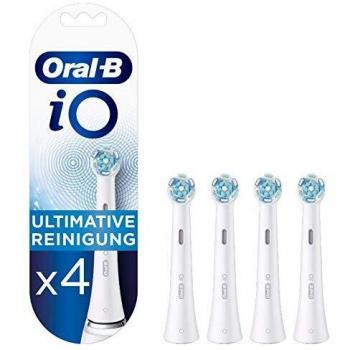 Oral B iO Ultimate Clean Cabezales de Recambio, Tamaño de Buzón, Pack de 4