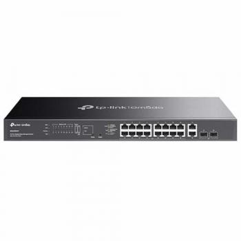 Switch TP-Link Omada ES220GMP 20 Puertos Gigabit (16 Puertos PoE+) Gestionado L2 con 250W PoE y 2 SFP, Montable en Rack