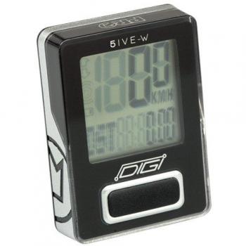 Ciclocomputadora PRO DIGI 5IVE Inalámbrica Negro Color Negro