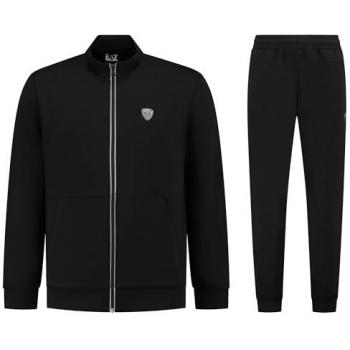 Chándal Premium EA7 Emporio Armani Negro para Hombre XL, Casual y Deportivo, Poliéster, Manga Larga
