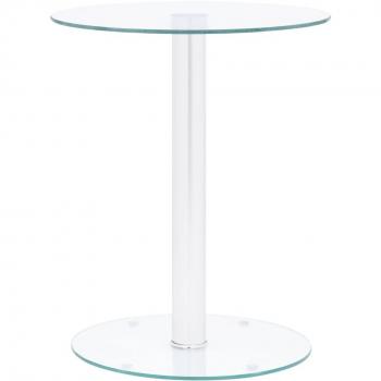 vidaXL Coffee Table Transparent 40 cm Tempered Glass
