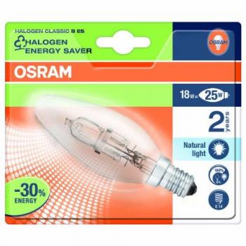 Osram 928511 Bombilla Halógena E14, W, Blanco Cálido, 20 Vatios