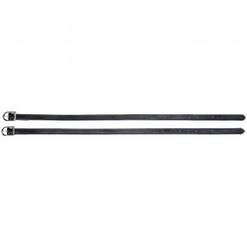 Correas de Espuelas Norton Pro de Cuero Suave - Negras