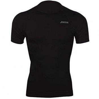 Joma Brama Classic - Camiseta térmica de manga corta para hombre, color negro, talla L-XL