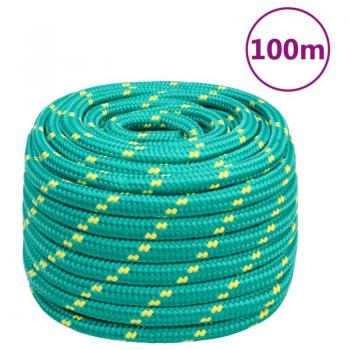 Cuerda de barco polipropileno verde 20 mm 100 m