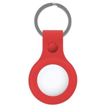 Llavero Protector de Silicona Rojo para AirTag