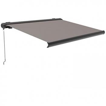 Almacén de toldo integral de aluminio 2.5x2m color topo