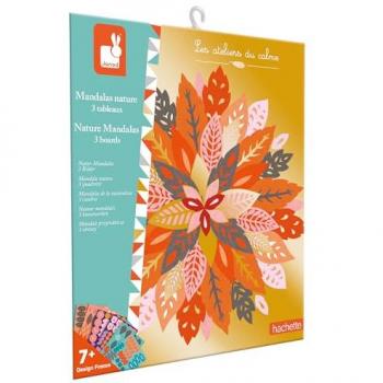 Kit de 3 Cuadros Mandalas de la Naturaleza para Niños a Partir de 7 Años