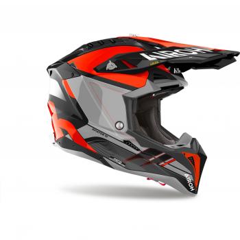 Airoh Casco de Cross Aviator 3 Saber Naranja Brillante - Tipo: Casco de Cross, Color: Naranja Brillante, Modelo: Aviator 3 Saber, Talla: XS
