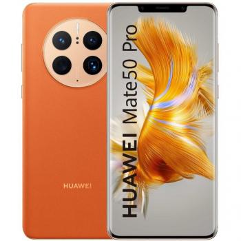 Huawei Mate 50 Pro Dual Sim 8GB RAM 512GB - Orange EU, Pantalla de 6.4 pulgadas, Procesador potente, Cámara avanzada, Batería de larga duración