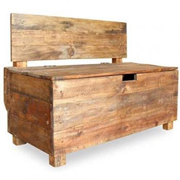 Solid Reclaimed Wood Bench 86x40x60 cm