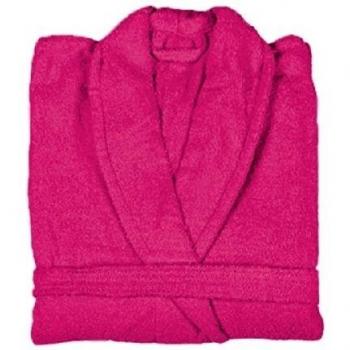 Sorema Basic - Albornoz de algodón, tamaño S/M, color fucsia