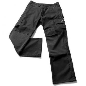 Pantalones de Trabajo Mascot Hardwear Lerida 05079 - Negro, Talla C50, Con Bolsillos para Rodilleras