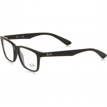 Ray-Ban 0rx 7025 2077 55 Monturas de gafas, Matte Black, Hombre