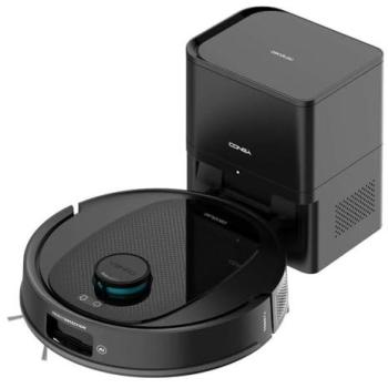 Robot Aspirador y Fregasuelos Cecotec Conga Y80 con Base de Autovaciado, Navegación Láser e IA, Potencia Succión 13000Pa, Depósito 2.5L, Control App