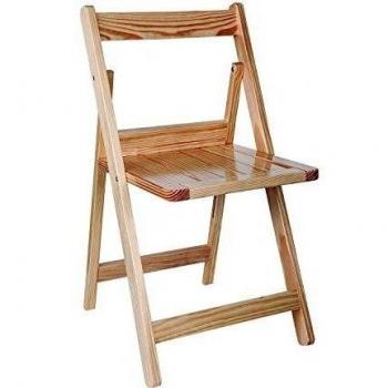 Aranaz Silla Plegable, Pino, Vernis, 42 x 47 x 79 cm