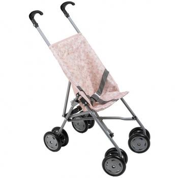 Cochecito Plegable Rainbow con estructura ligera, fácil de plegar, asiento acolchado, capota extensible, arnés de seguridad de 5 puntos y ruedas giratorias