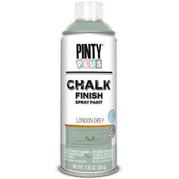 Pintura spray a la tiza PINTYPLUS CHALK 520cc london grey CK817