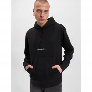Calvin Klein Men's Sleek Monochrome Hooded Sweatshirt - Black, Size S