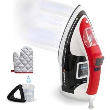 Plancha de Vapor EFFEKTIV 2500X con Suela Cerámica, 5 Modos Digital LED, Autoapagado, 2800W y Vapor Vertical Continuo 990 mg/sec