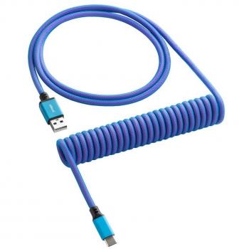 CableMod Classic Coiled Keyboard Cable USB-C to USB-A, Galaxy Blue - 150cm
