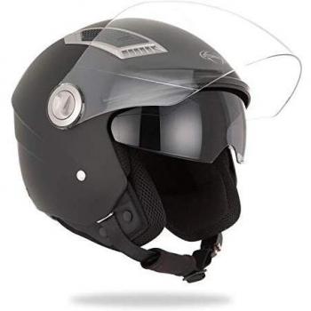 Stormer - Casco jet Award negro mate
