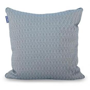 Funda de Cojín Decorativo Herringbone 60x40 cm Azul Marino - Alta Calidad