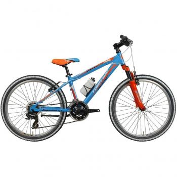'' Tor pado bicicleta MTB Junior jaguaro 24 3 x 7 V Color Azul Claro Naranja