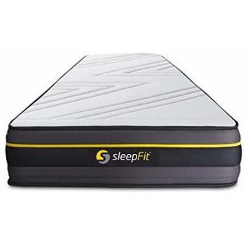 Colchón Sleepfit blanco con espuma viscoelástica 90 x 200