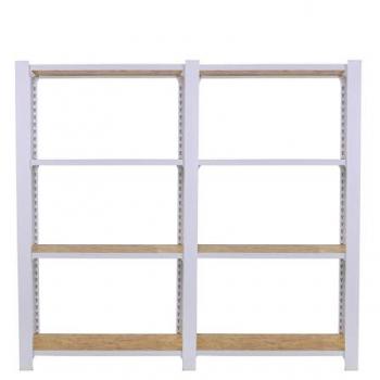 Estantería Oficina Simonrack OFFICLICK 4/300 Madera OSB Blanco 160x30x150 cm, Estilo Industrial, 4 Alturas